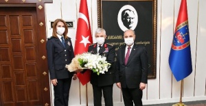 Emniyet Genel Müdürü Aktaş,Orgeneral Çetin’i karargahta ziyaret etti.