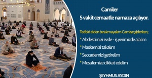 Siverek Belediye Başkanı Aydın "camilerimiz de  ibadetlerimizi beş vakit yapabileceğiz"