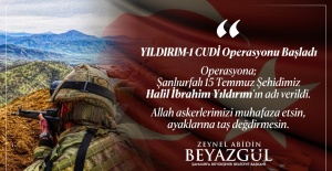 Başkan Beyazgül "YILDIRIM-1 CUDİ Operasyonu Devam Ediyor"