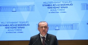 Erdoğan,(MİT) İstanbul Bölge Başkanlığı Yeni Hizmet Binası Açılış Töreni'ne katıldı.