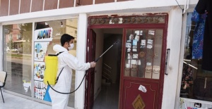 Hilvan Belediyesi,dezenfekte çalışmalarına devam ediyor.