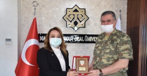 Tümgeneral Arslan Rektör Karabulut’u ziyaret etti