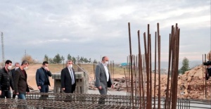 Başkan Aksoy "Bozova'da kütüphane inşaatımız devam ediyor"