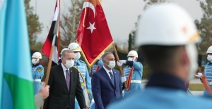 Cumhurbaşkanı Erdoğan, Irak Başbakanı Kazımi’yi resmi törenle karşıladı