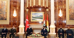 Bakan Akar, IKBY Başkanı Neçirvan Barzani ile görüştü.