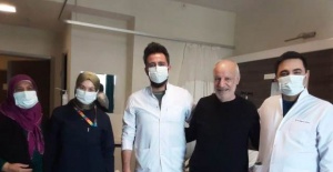 Birecik'te 64 yaşındaki Covid-19 hastası 79 gün sonra taburcu oldu.