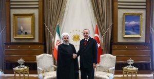 Cumhurbaşkanı Erdoğan İran Cumhurbaşkanı Ruhani İle Görüştü