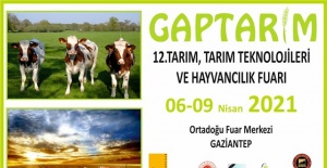 GAPTARIM 12.Gaziantep Ortadoğu Fuar Merkezi'nde düzenlenecek.
