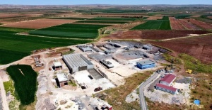 Suruç'ta 80.000 m3 kapasiteli içmesuyu arıtma tesisi inşaatı devam edyor.