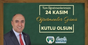 Başkan Aksoy "tüm öğretmenlerimizin,Öğretmenler günü kutlu olsun"