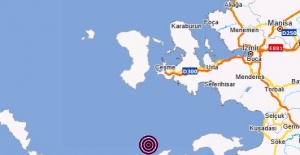İzmir'in Urla ilçesi açıklarında 5.1 ve 4.3 büyüklüğünde iki deprem