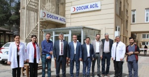 Şanlıurfa İl Sağlık Müdürü Prof.Dr. Mehmet GÜLÜM Balıklıgöl Devlet Hastanesinde yeni açılan Çocuk servisini ziyaret etti