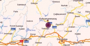Kahramanmaraş'ın Dulkadiroğlu ilçesi yakınlarında 4,4 büyüklüğünde deprem.