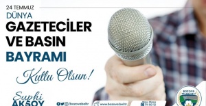 Başkan Aksoy "24 Temmuz Gazeteciler ve Basın Bayramı’nı kutlu olsun"