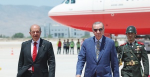 Cumhurbaşkanı Erdoğan "Ercan Havalimanı terminal binası ve pistinin Kuzey Kıbrıs Türk Cumhuriyeti'ne hayırlı, uğurlu olmasını diliyorum"